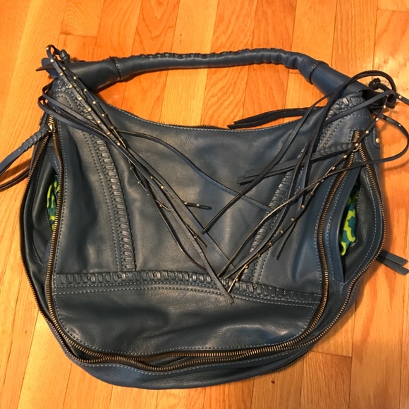 OrYANY Soft Nappa Leather Hobo - Michelle (Marine Blue) - Picture 7 of 9